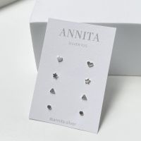 annita.silver - mini stud earring / ต่างหูจิ๋วปักก้าน ต่างหูเงินแท้925 ต่างหูหัวใจ ต่างหูดาว เหมาะกับคนแพ้ง่าย