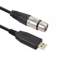 【DT】Audio Cable USB Male to 3-Pin XLR Female Adapter for Microphone Karaoke Singing Adapter Splitter for Instrument Recording Karaok  hot