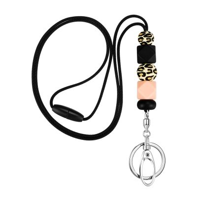 Teacher Lanyards for ID Badges for Teens Silicone Beaded Lanyards for Keys for Women Nurse Office Worker