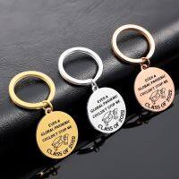 【LZ】□☎¤  Classe de 2022 aço inoxidável Keychain pingente ornamento graduação lembrança presentes para estudante