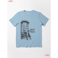 2023 Django Reinhardt Essential T-Shirt ความตายกำลังมา เสื้อยืด ดพิมพ์ลาย เสื้อยืดผ้าฝ้าย คอกลม แฟชั่น Unisex sale  YH4U