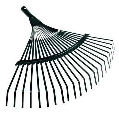 42cm Steel Fan Rake Head Replacement Heavy Rake Head for Garden Grass Patio Leaves Leaf Lawn 22 Tooth