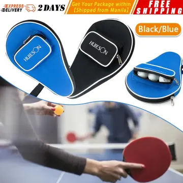 Double Fish Hard Ping Pong Racket Table Tennis Paddle Bat Cover Bag Case  Pouch