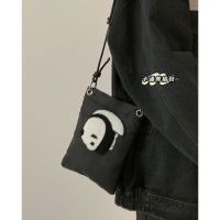 Nylon Canvas Bag Womens New Trendy Cartoon Mobile Phone Bag Versatile Ins Crossbody Bag Panda Coin Purse Fashionable 【OCT】