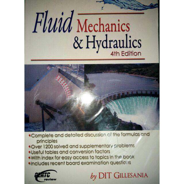 Fluid Mechanics And Hydraulics 4th Edition By Gillesania Lazada PH