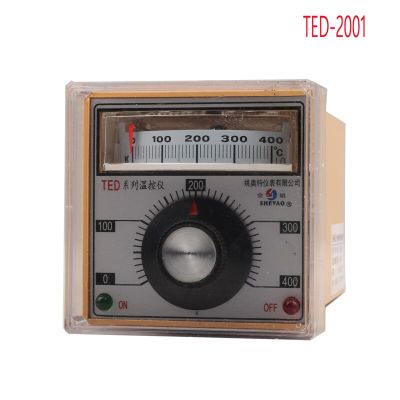 TED-2001 0-400 ℃ ตัวชี้แสดงตัวควบคุมอุณหภูมิ-220โวลต์/380โวลต์ K ประเภทเทอร์โมหมุนปุ่ม Regulator สำหรับอุตสาหกรรม