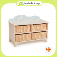 Tender Leaf Toys เฟอร์นิเจอร์เด็ก เฟอร์นิเจอร์ไม้ ชั้นเก็บของบันนี่น้อย Bunny Storage Unit