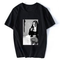 Men Clothing Sexy Nonne Smoke Nun Cross Cross The Happiness Is Have My T Shirt Harajuku Retro T Shirt Unisex Tees Ropa Hombre XS-6XL