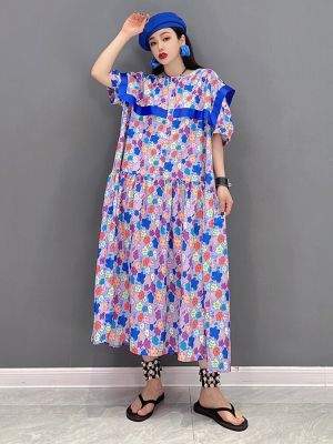 XITAO Dress  Loose Women Casual Print Dress