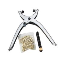 Eyelet Grommet Pliers Eyelets Grommets Tool with 100pcs Eyelets 5mm Hole-punches Grommet Rivets 2/2.5/3/3.5/4/4.5mm  Pliers