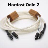 (Bishop Belle)Nordost ODIN สายสัญญาณ RCA 2เสียงฟีเวอร์,ท่อเครื่องขยายสัญญาณ CD สเตอร์ลิงบัวคู่สีเงิน