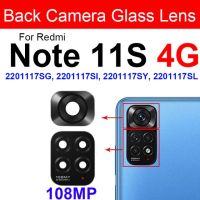 【✱2023 HOT✱】 ganghuang44704037 กล้องมองหลังเลนส์กระจกสำหรับ Xiaomi Redmi Note 11 11T 11S 11 Pro Plus 5G กล้องหลังทุกรุ่นจีนเลนส์กระจกส่วนที่มีกาว