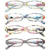 Reading Glasses Fashion Ladies Readers Spring Hinge with Pattern Print Eyeglasses for Women 1.0 2.0 3.0 4.0 5.0