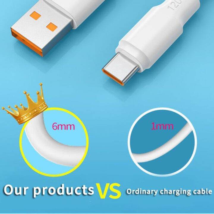 a-lovable-120wfast-charging6a-ประเภท-cphone-สายไฟหนา-forp50-mate4012mi-11s22-s21