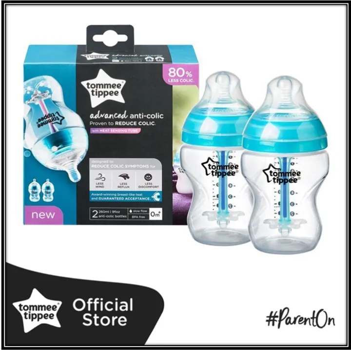 Tommee Tippee Ctn Anti Colic Bottle 9oz/260ml pack of 2 (0m+) Lazada PH