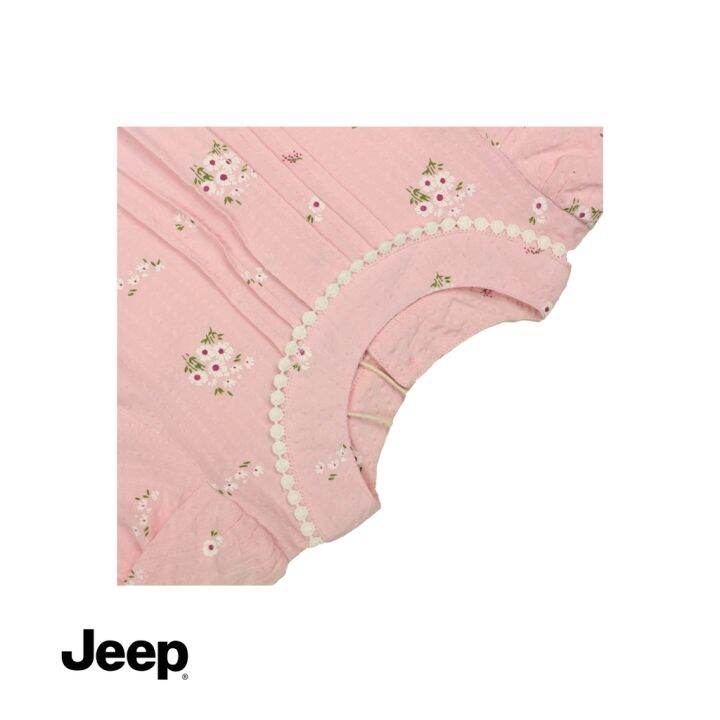 jeep-baby-girl-2-in-1-เสื้อเบลาส์-แขนสั้น-และชุดขายาว-สําหรับเด็กผู้หญิง-772242-770122-br