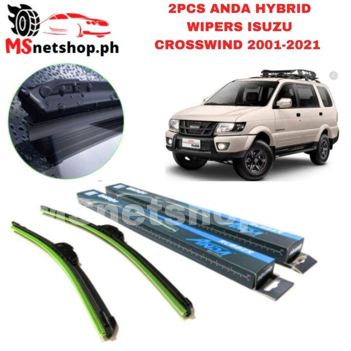 2PCS ANDA HYBRID WIPERS ISUZU CROSSWIND 20012021 WIPER BLADE BANANA