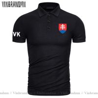 【CC】♨℡✵  Slovak Slovakia Slovensko Polo Shirts Men Short Sleeves Fashion Brands Cotton Shirt Printed