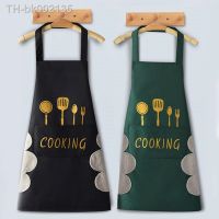 ☈❣ Hand-wiping kitchen Household Cooking Apron Men Women Oil-proof Waterproof Adult Waist Fashion Coffee Overalls Wipe Hand Apron