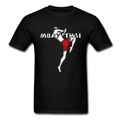 เสื้อยืดผ้าฝ้าย พิมพ์ลาย muay thai flying knee organnic mma gildan xs-6xl