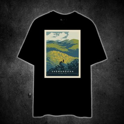 SHENANDOAH VISIT YOU MUST (NATIONAL PARK VINTAGE TRAVEL 2) Printed t shirt unisex 100% cotton