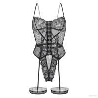 Women Body Lingerie Gathered Bodysuit Mesh Bikini Cosplay Costume Erotic Lingerie Uniform Temptation