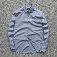 Italy cabinet 3900 lu Thai high-count long-staple cotton business casual autumn thin mens slim long-sleeved shirt 【JYUE】