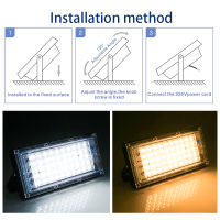 ร้อนนำแสงน้ำท่วม AC 220โวลต์110โวลต์กลางแจ้ง Floodlight สปอตไล IP65กันน้ำ50วัตต์ Led โคมไฟถนนภูมิทัศน์แสง