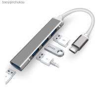 แท่น USB อเนกประสงค์ Type-C แท่นวางหนึ่ง3.0ตัวแยกฮับคอมพิวเตอร์สี่ตัว Baoyijinchukou