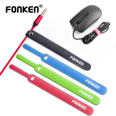 Fonken โทรศัพท์ที่เก็บสายที่ยึดสาย USB Cable Tie Desktop Tidy Cable PC Cable Management Cable Mouse Keyboard Cable Winder-sgretyrtere