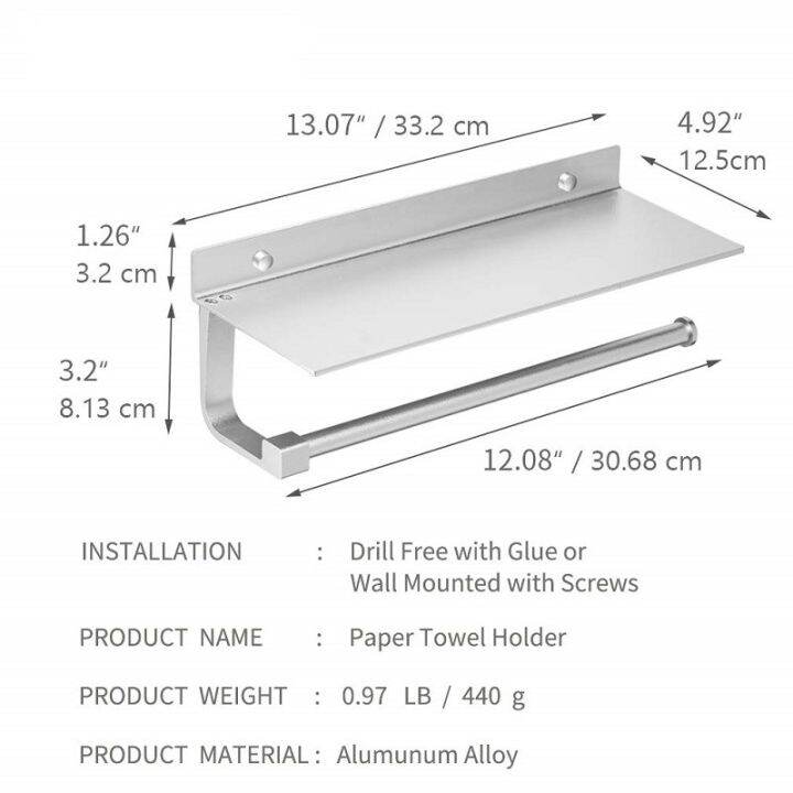 cod-foreign-trade-304-stainless-steel-paper-towel-free-punch-bathroom-roll-hotel-mobile-phone-storage-toilet