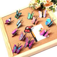 30Pcs Decorative Thumb Tacks Realistic Butterfly-Shaped Cute Push Pins Colorful Thumbtacks Bulletin Photo Board Decor Clips Pins Tacks