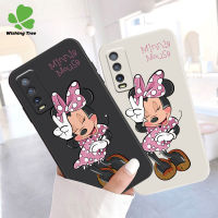 เคสสำหรับ VIVO Y02 Y02S Y15S Y15A Y50 Y16 Y19 Y5S Y21 Y21S Y33S Y22 Y71 Y22S Y35 Y91C 1935 1938 Y30 Y30i Y51 Y31 Y66 Y67ดิสนีย์มิกกี้ Y85โทรศัพท์มือถือกันกระแทก V9 Y95 Y91 Y75 Y55 Y36เคสป้องกันโทรศัพท์มินนี่