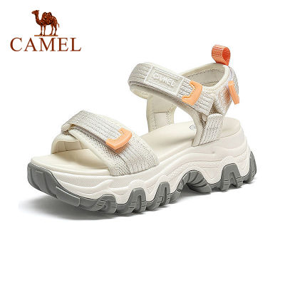 Cameljeans ใหม่รองเท้าแตะแฟชั่นแบนรองเท้าสตรีแพลตฟอร์มฤดูร้อนหนา Soled ส้นสูงสบายๆชายหาดรองเท้าสำหรับสตรี9339