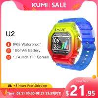 【LZ】﹍✑  KUMI U2 Relógio Inteligente 1.14 Polegada TFT Tela Modos Esportivos Fitness Monitor de Pressão Arterial IP68 À Prova D Água Para iOS Telefones Android