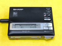 เครื่องเล่น MD Sharp MD-MS100 สีดำ (รถถัง) !! Rare Item !! MiniDisc นำเข้าญี่ปุ่น