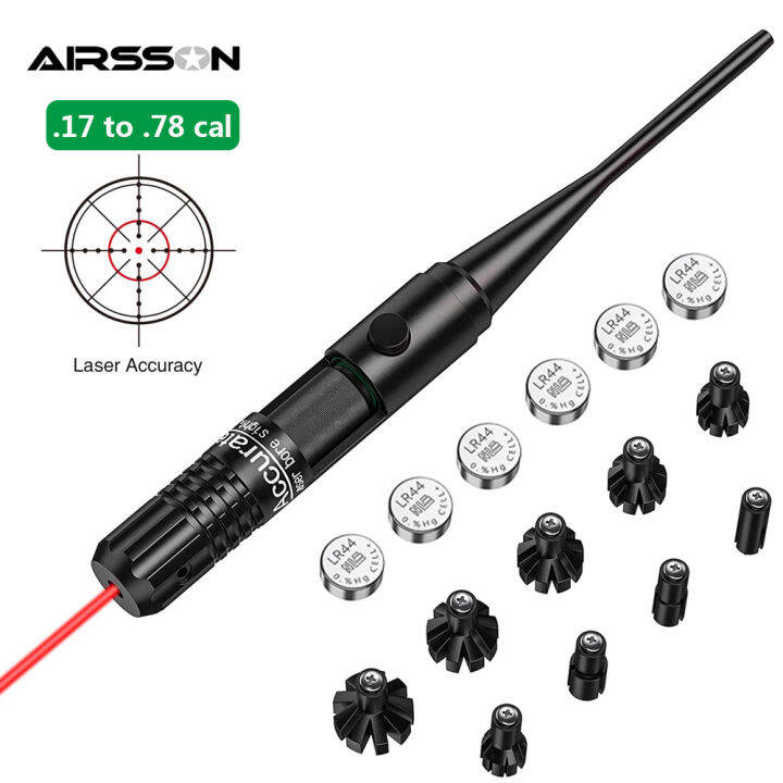 Tactical Red Green Bore Sight Kit for .17 to .78 cal Boresighter