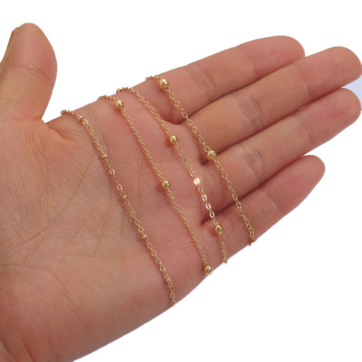 1m-18kชุบทองทองแดงo-shaped-linkโซ่จำนวนมากสร้อยคอโซ่สำหรับdiyเครื่องประดับทำสร้อยข้อมืออุปกรณ์เสริมหัตถกรรมอุปกรณ์ทำด้วยมือ