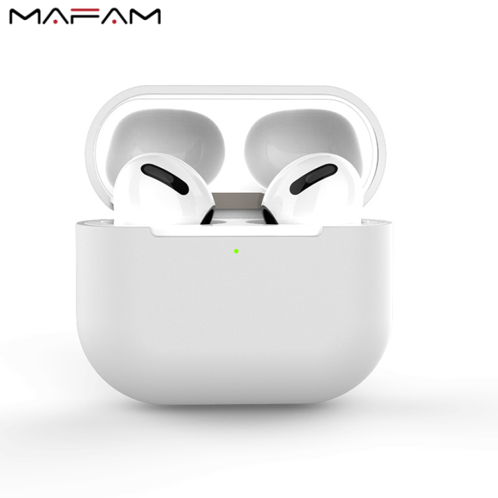 mafam-airpods-3เคส2021ซิลิโคนนิ่ม-เคสป้องกันกันตกเคสหูฟังไร้สายหลากสี