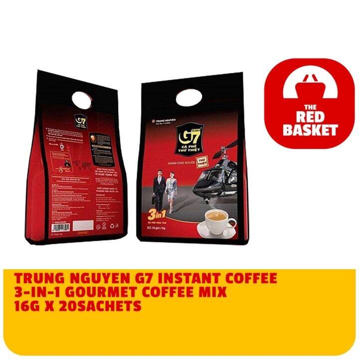 TRUNG NGUYEN G7 INSTANT COFFEE 3IN1 GOURMET COFFEE MIX 16G X 20