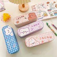 เคสปากกาการ์ตูนเด็กผู้ชายเด็กผู้หญิงสองชั้น Pouch Pensil ที่วางปากกาแบบกริดอุปกรณ์การเรียนของ KAKA