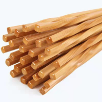 5คู่ Handmade ไม้ไผ่ธรรมชาติตะเกียบไม้ Reusable Hashi ซูชิอาหาร Stick ของขวัญบนโต๊ะอาหารเกาหลีตะเกียบช้อน Set