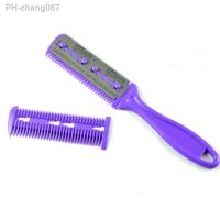 1pc Hair Cutting Comb Hair Brushes with Razor Blades Hair Trimmer Cutting Thinning Tool Barber Tool Hair Salon DIY Styling Tools