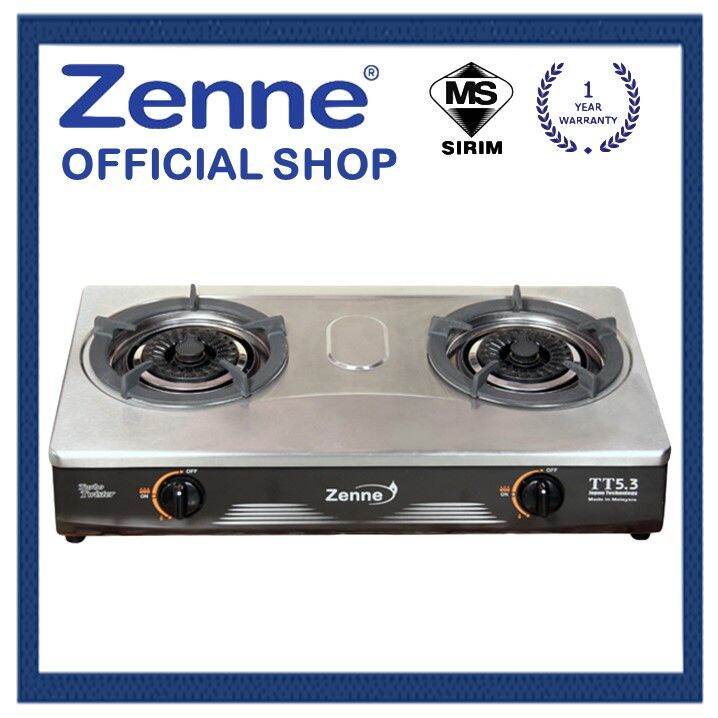 Zenne 5.3kw Double Twister Burner Gas Stove KTM401S KTM401 Lazada