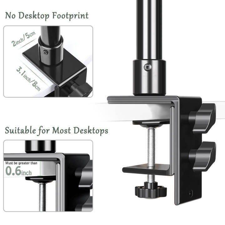 c-tripod-clamp-desk-mount-light-stand-with-14-ball-head-table-fixture-ring-light-adjustable-tabletop-bracket-stand-dslr-camera