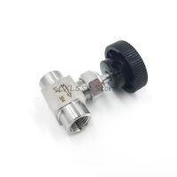 1Pc Stainless Steel SS304 Needle Valve Shut Off Flow Control 1/8 1/4 3/8" 1/2BSP Female Threaded for Water Gas Oil Pipe