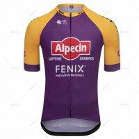 ZZOOI Alpecin Fenix Cycling Jersey Set Men Summer Short Sleeve Tops Breathable Bicycle Cycling Clothing Bib Shorts Sport Wea Maillot