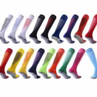 New Arrival &amp; Towel socks---LKS103 knee socks for men, chinlon, 4 pairs in one pack for sell