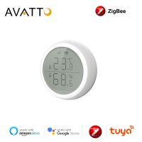 △✺✎ AVATTO Tuya ZigBee czujnik temperatury i wilgotności czujnik temperatury z ekranem LED współpracuje z bramą Tuya Zigbee Smart Home