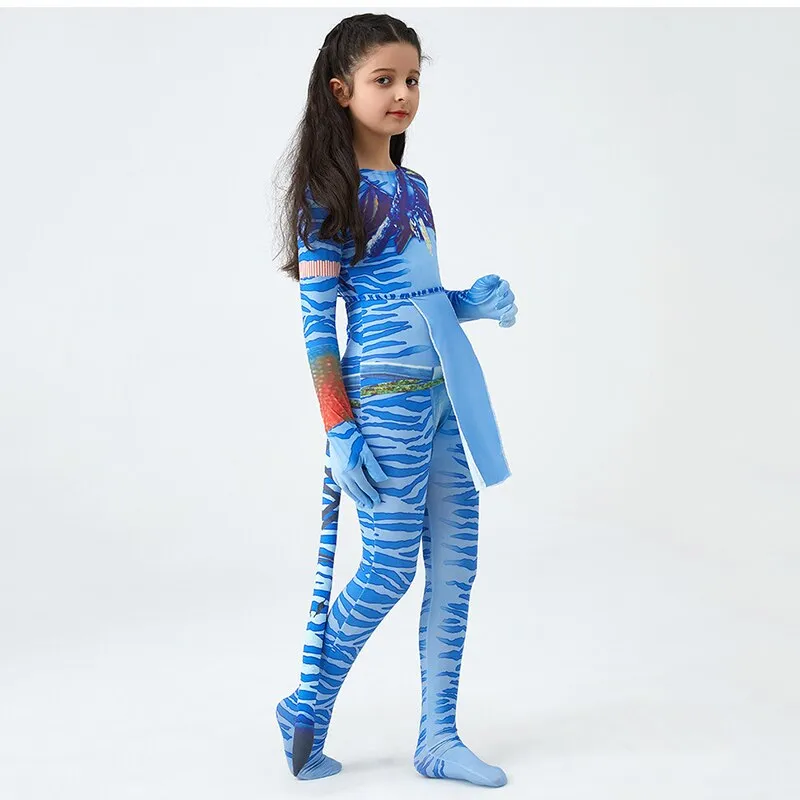 Costume Avatar Per Bambini Avata The Way Of Water Cosplay Body Per Ragazzi  Ragazze Natale Halloween Party Vestiti Per Bambini